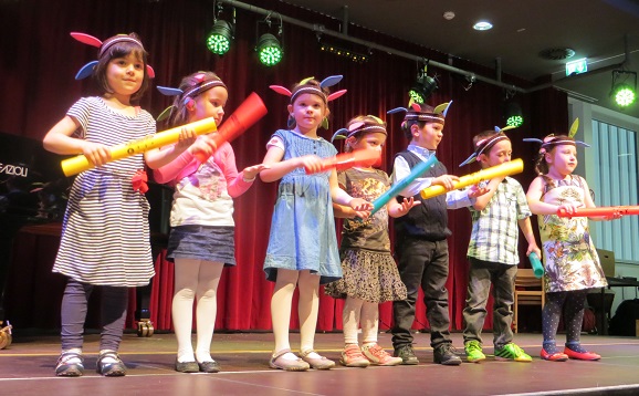 Elementares Musizieren im Schlusskonzert 2014