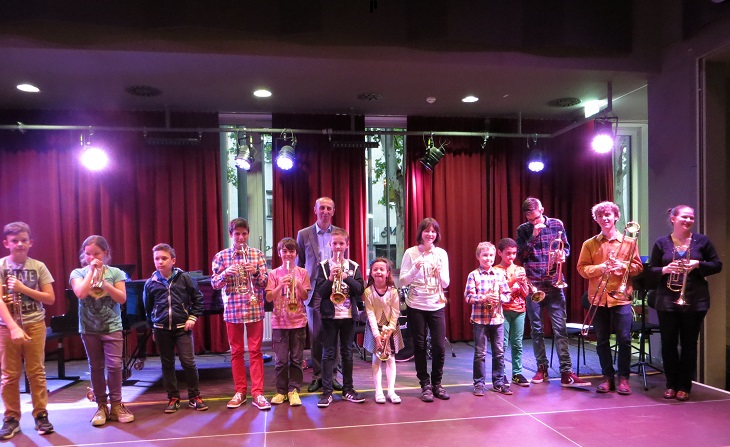 Konzert der Trompeten- und Posaunenklasse Richard Jauk und Paul Schreitl vom 07.05.2014